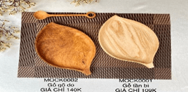 Khay lá trầu nhỏ gỗ đỏ